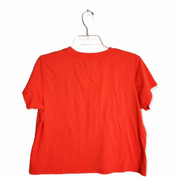 Disney Stitch Cropped Coral Tee Size XL Junior - Picture 3 of 6